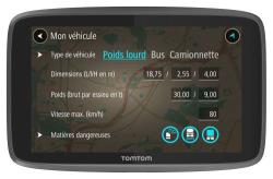 GPS Poids Lourds TomTom Go Professional 6250 6 Cartographie Europe 49,Traffic et Zones de 