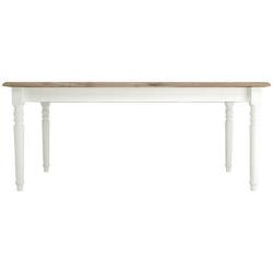 Table rectangulaire extensible 180 cm COTTAGE coloris blanc