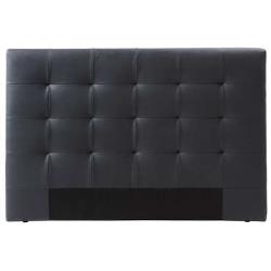 Tête de lit 165 cm CAPITON 3 coloris noir
