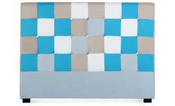 Tête de lit Luxor 160cm patchwork Bleu