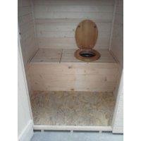Abri WC bois massif avec plancher Eden 2,03 m2 - FORESTA