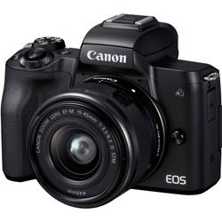 Appareil photo hybride Canon EF-M 15-45 Kit avec EF-M 15-45 mm IS STM boîtier, avec accu, objectif zom standar
