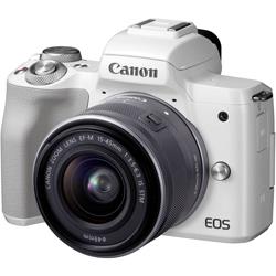 Appareil photo Hybride Canon EOS M50 Blanc + 15-45mm