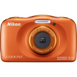 Nikon W150 Appareil photo numérique 13.2 Mill. pixel Zoom optique: 3 x orange étanche, protégé contre la pouss