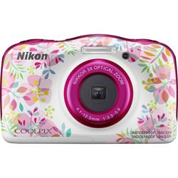 Nikon W150 Flowers Appareil photo numérique 13.2 Mill. pixel Zoom optique: 3 x fleurs, blanc étanche, protégé 
