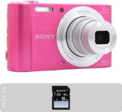 Appareil photo Compact Sony Pack DSC-W810 Rose + SD 8Go