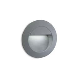 Applique LED Wall, rond, aluminium