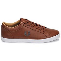 Baskets basses Fred Perry BASELINE LEATHER Marron.