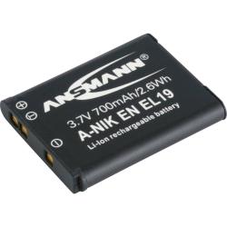 Batterie pour appareil photo Ansmann Remplace laccu dorigine EN-EL19 3.7 V 700 mAh A-Nik ENEL 19