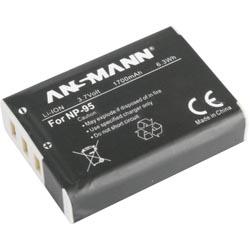 Batterie pour appareil photo Ansmann Remplace laccu dorigine NP-95 3.7 V 1700 mAh A-Fuji NP 95