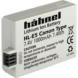 Batterie pour appareil photo HÃ¤hnel Remplace laccu dorigine LP-E5 7.4 V 1000 mAh HL-E5