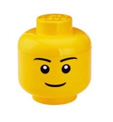 Boîte de rangement en forme de tête (version garçon) LEGO - Grande