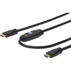 Câble de raccordement Digitus AK-330105-200-S [1x HDMI mâle 1x HDMI mâle] 20 m noir