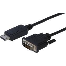 Câble de raccordement Digitus AK-340301-020-S [1x DisplayPort mâle 1x DVI mâle 24+1 pôles] 2 m noir