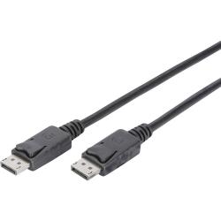 Digitus DisplayPort Câble de raccordement [1x DisplayPort mâle 1x DisplayPort mâle] 2 m noir