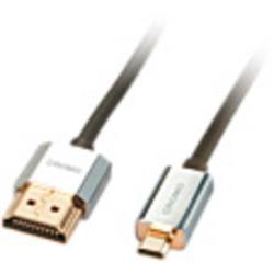 LINDY HDMI Câble de raccordement [1x HDMI mâle 1x HDMI mâle D Micro] 0.5 m gris