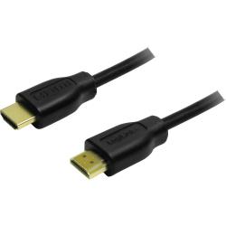 LogiLink HDMI Câble de raccordement [1x HDMI mâle 1x HDMI mâle] 0.2 m noir