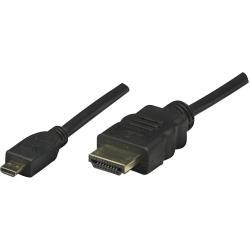 Câble de raccordement Manhattan 324427-CG [1x HDMI mâle 1x HDMI mâle D Micro] 2 m noir