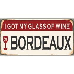Plaque Deco Sign Bordeaux