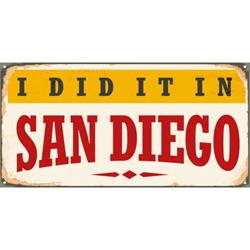 Plaque Deco Sign San Diego