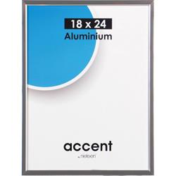 Cadre Aluminium NIELSEN 18x24 Argent Mat