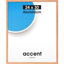 Cadre Aluminium NIELSEN 24x30 Recouvert Placage Chêne