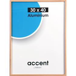 Cadre Aluminium NIELSEN 30x40 Recouvert Placage Chêne