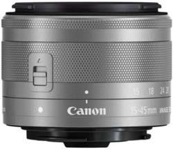 Objectif pour Hybride Canon EF-M 15-45mm f3.5-6.3 IS STM Argent