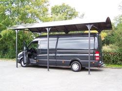 Carport aluminium HABRITA camionnette, camping-car surface: 27,51 m2