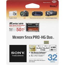 Carte duo MemorySick PRO Sony Pro-HG Duo HX 32 Go