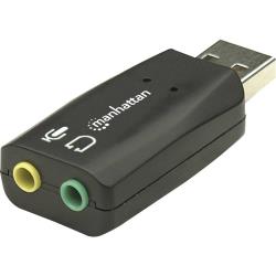 Carte son, externe 2.1 Manhattan Hi-Speed USB 3-D Audio Adapter port casque extérieur