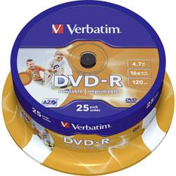DVD-R Verbatim 43538 25 pc(s) 4.7 Go 120 min imprimable