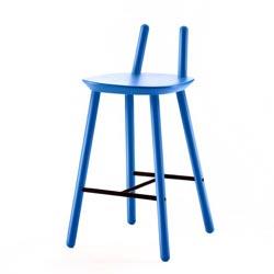 Chaise de bar bleue Naïve - Emko