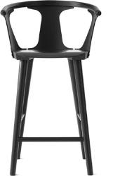 Chaise de bar en chêne laqué noir In Between SK7 -&tradition