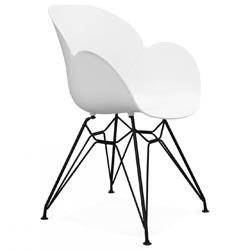 Chaise design En Plastique Blanc DESIGN