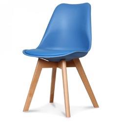 Chaise Design Style Scandinave Bleu HADES