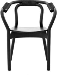 Chaise en bois noir Knot - Normann Copenhagen