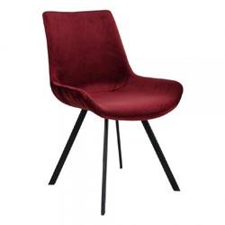 Chaise Velours Rouge DRAMMY
