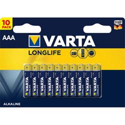 10 Piles VARTA Longlife Extra AA LR06