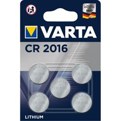 Lot De 5 Piles Boutons Lithium VARTA CR2016