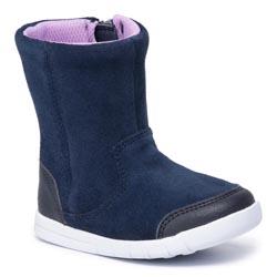 Bottes CLARKS - Emery Rise T 261439996 Navy Suede