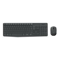 Logitech MK235 Kit clavier/souris sans fil anglais, QWERTY gris