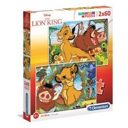 Clementoni - 2 puzzles 60 pièces Supercolor Le Roi Lion