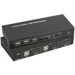 Commutateurs KVM HDMI SpeaKa ProfessionalSP-43304602x1 ports avec USB