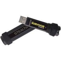 Corsair Flash Survivor Stealth clé USB flash 64 Go USB Type-A 3.2 Gen 1 (3.1 Gen 1) Noir