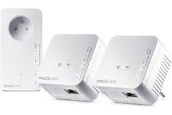 Réseau par courant porteur Devolo devolo Magic 1 WiFi mini, Kit Multiroom, 3 adaptateurs CPL