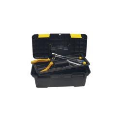 Boîte à outils vide Donau Elektronik RB25 plastique noir, jaune 1 pc(s)
