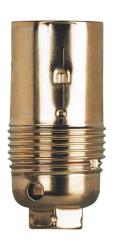 Douille pour ampoule à vis 14 mm (E14) - acier laitonné LEGRAND