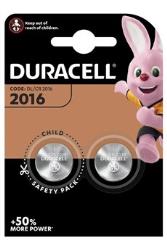 Piles Duracell lot de 2 piles spéciales lithium 2016 3 Volts, DL2016/CR2016