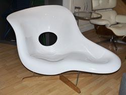 Eames La Chaise - Blanc